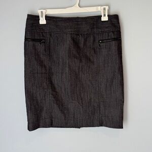 Willi Smith Dark Blue Denim Pencil Mini Skirt Size 8